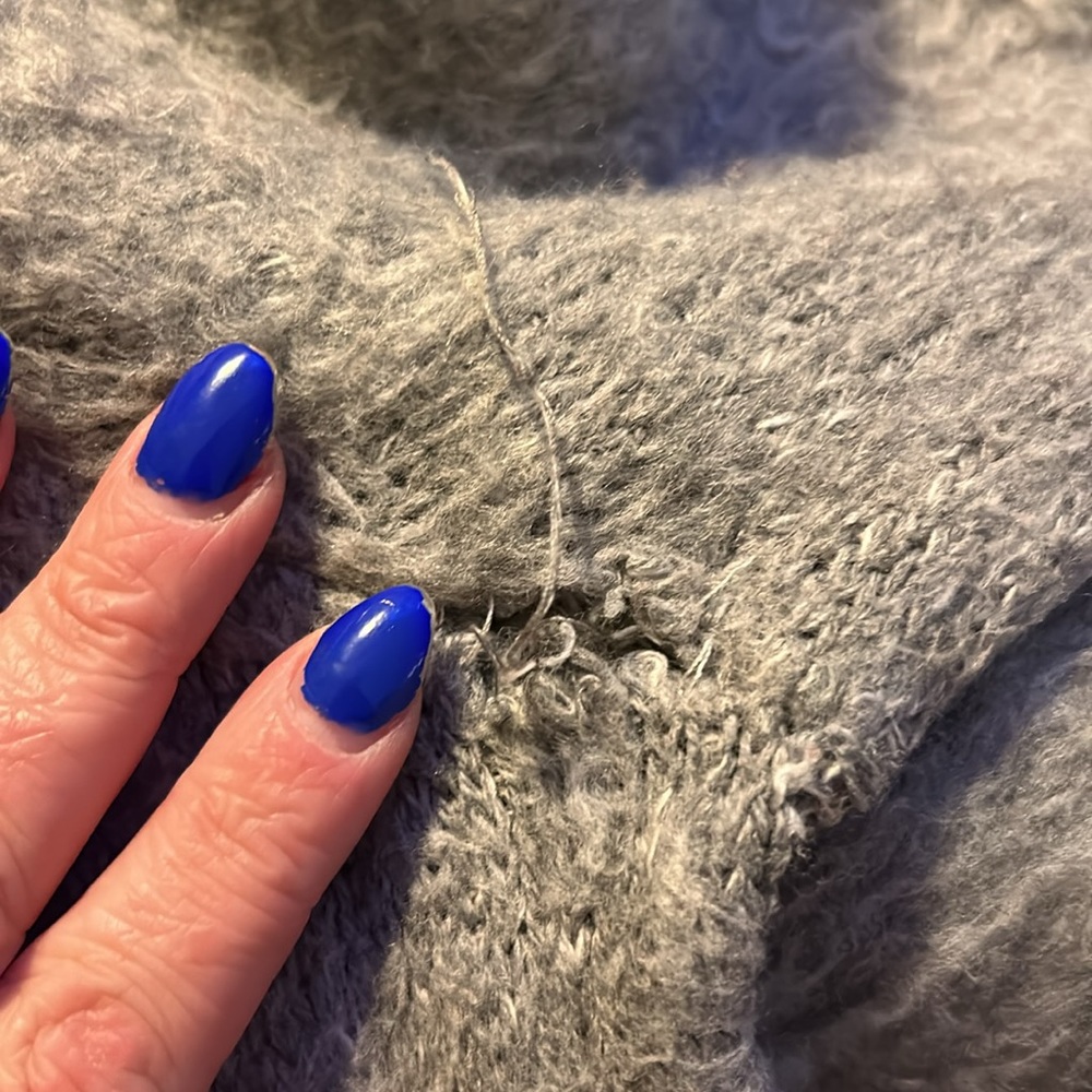 Nordstrom: Thick grey shag sweater (Abound) - Picture 9 of 9